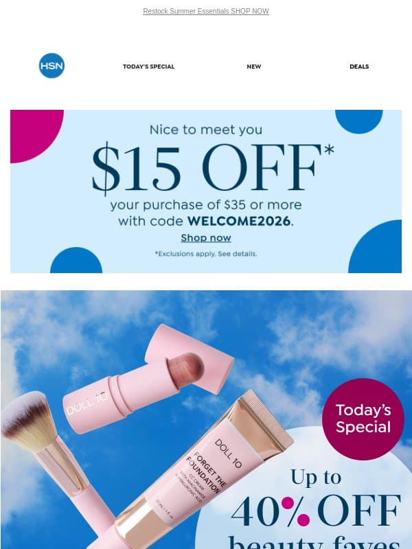 Peek Inside: Beauty Under $50 👀💄 email from HSN