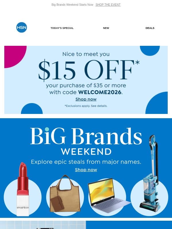 Curtis Stone Storage Solves + 5 FlexPay email from HSN