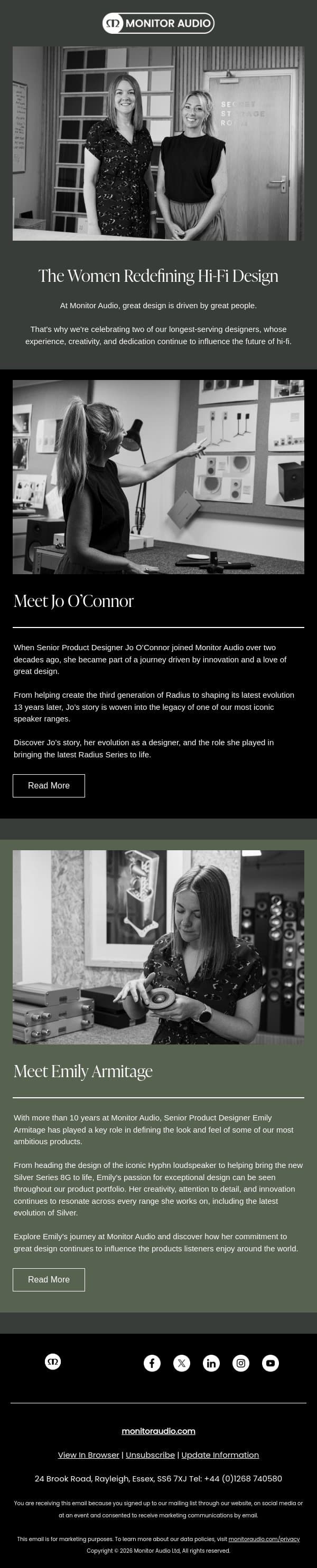 Meet the Women: Redefining Hi-Fi Design email from Hulu screenshot