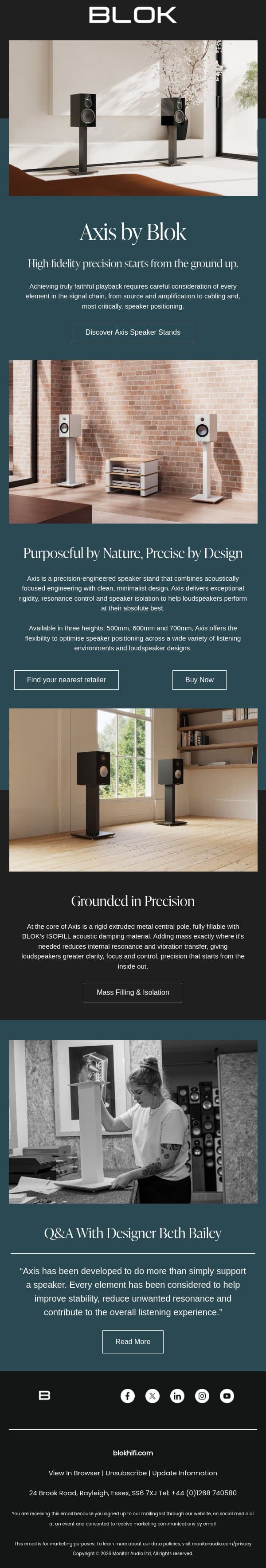 Introducing Axis by Blok email from Hulu screenshot