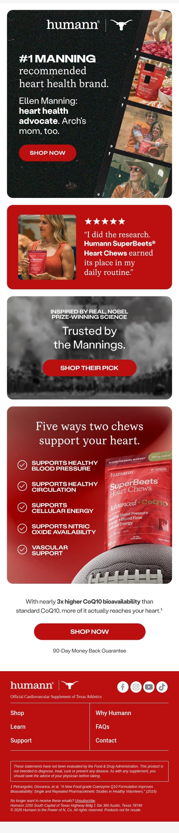 Why Ellen Manning trusts Humann SuperBeets®. email from HumanN screenshot