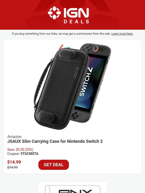 Daily Deals: Nintendo Switch 2 Carrying Case, LEGO, Sony Headphones, and More email from IGN