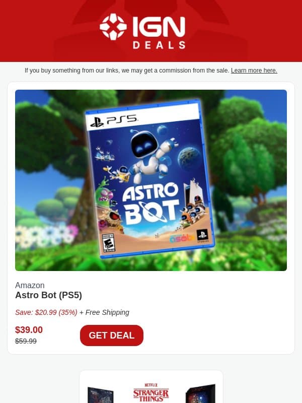Weekend Deals: Astro Bot PS5 for $39 email from IGN