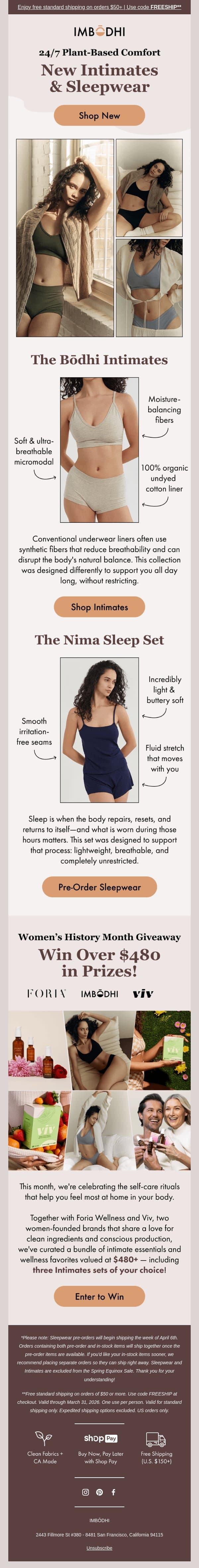 Ready for what’s new? email from IMBŌDHI screenshot