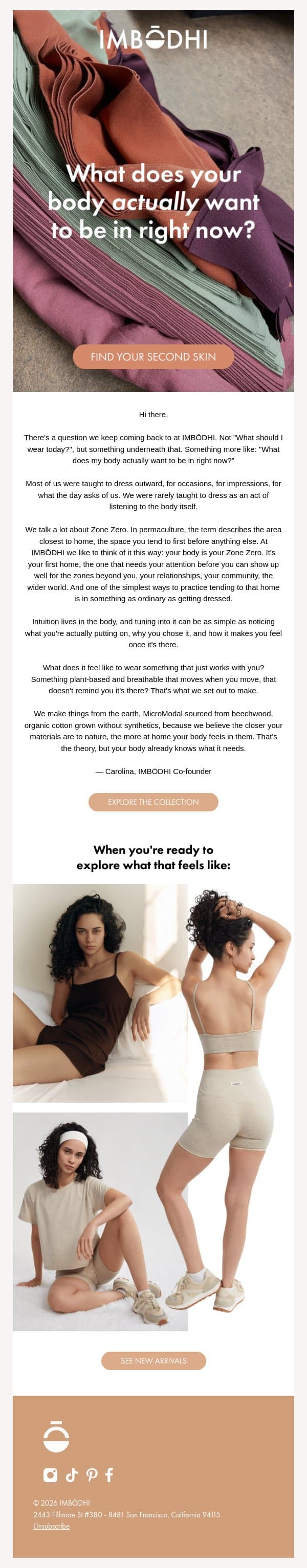 The question we keep coming back to... email from IMBŌDHI screenshot
