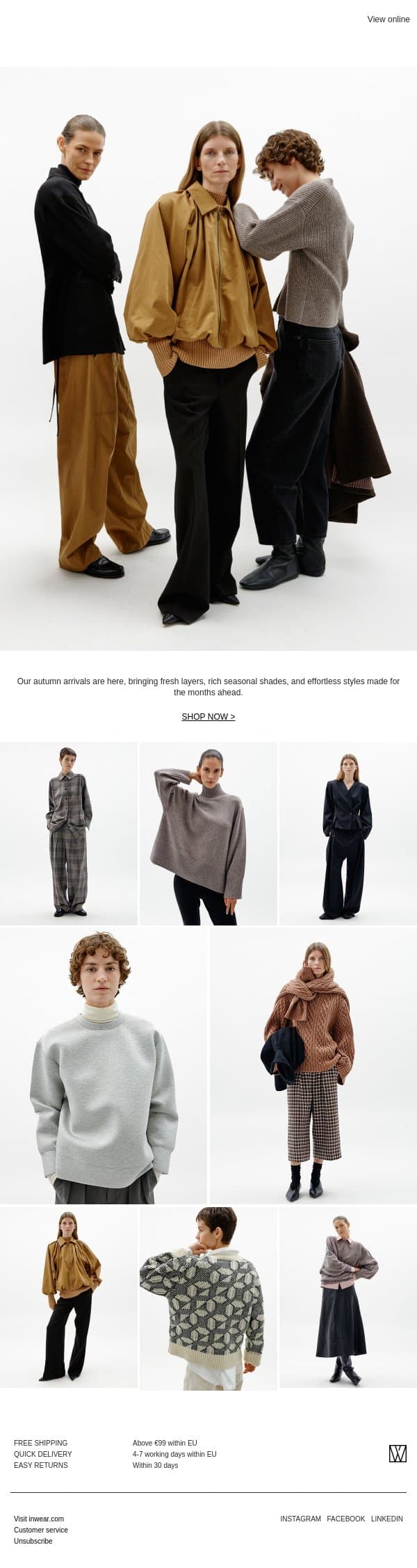 NEW IN email from InWear screenshot
