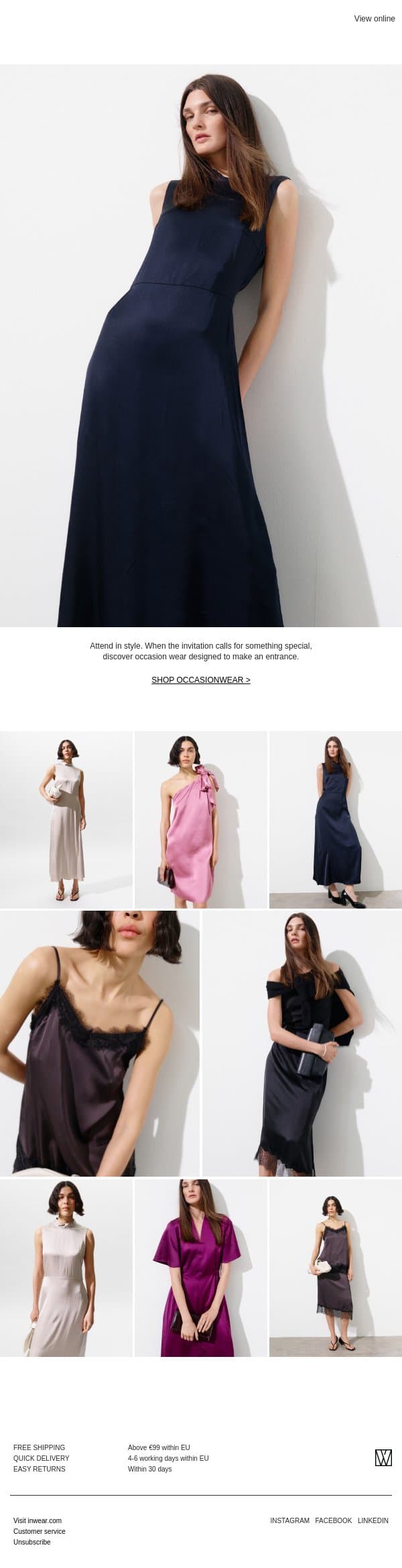 Summer Occasions email from InWear screenshot