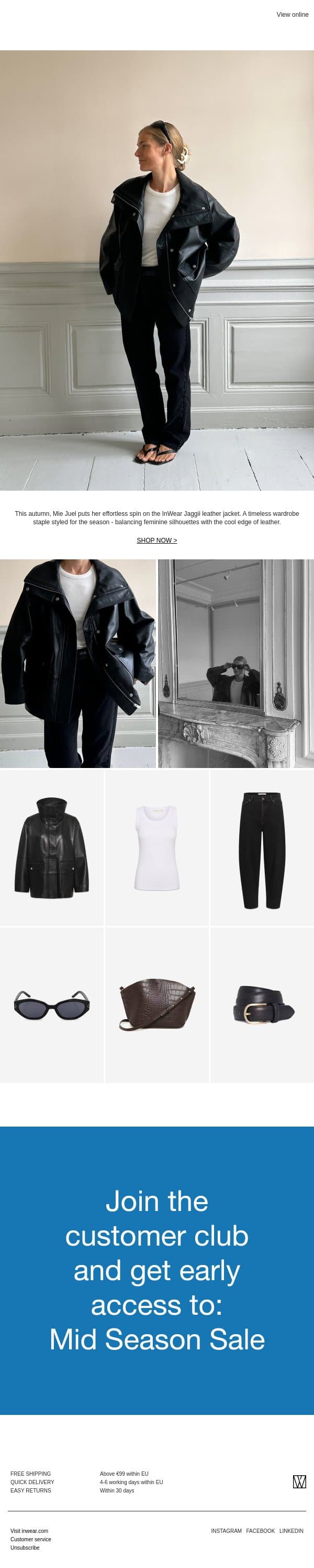 Get The Look: By Mie Juel email from InWear screenshot