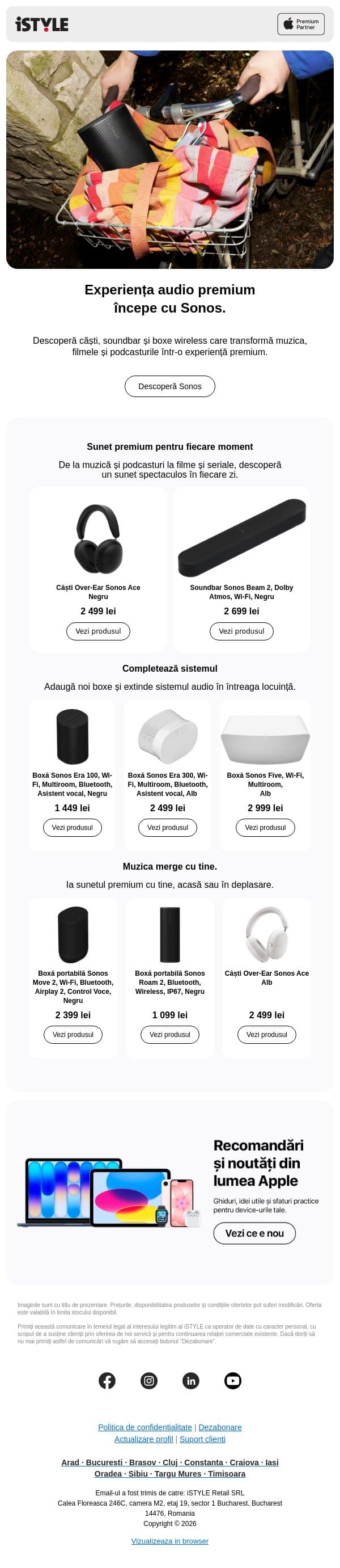 Sunet premium pentru fiecare moment email from iSTYLE screenshot