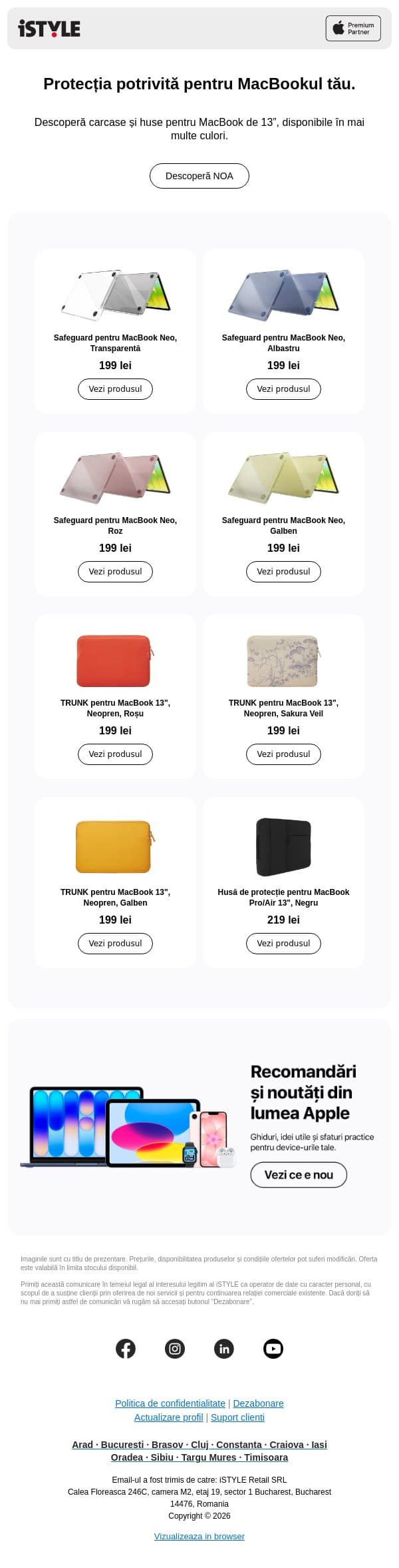 Alege protecția potrivită pentru MacBookul tău email from iSTYLE screenshot