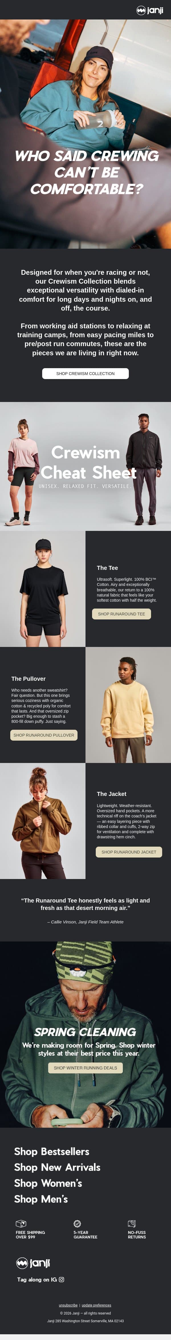 What We're Obsessed With Right Now email from Janji screenshot
