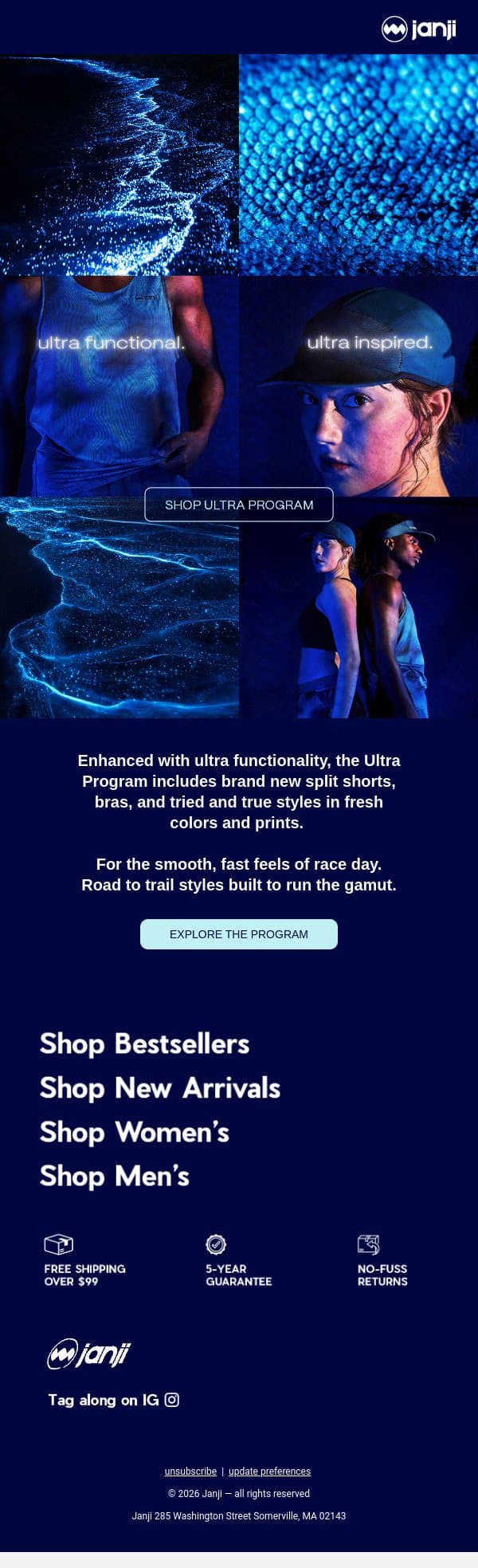 EARLY ACCESS: ULTRA PROGRAM email from Janji screenshot