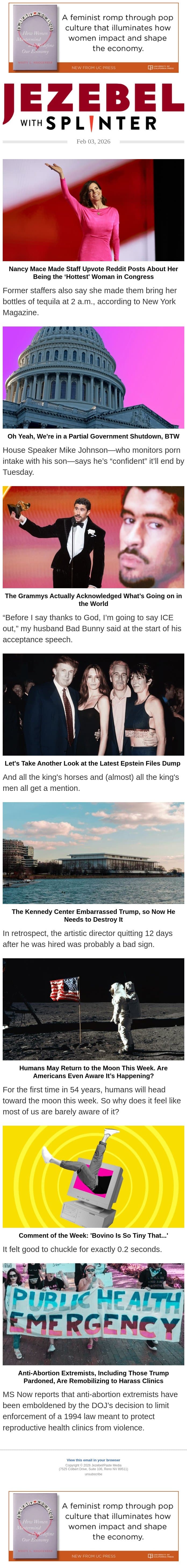 The Grammys Actually Acknowledged What’s Going on in the World email from Jezebel screenshot