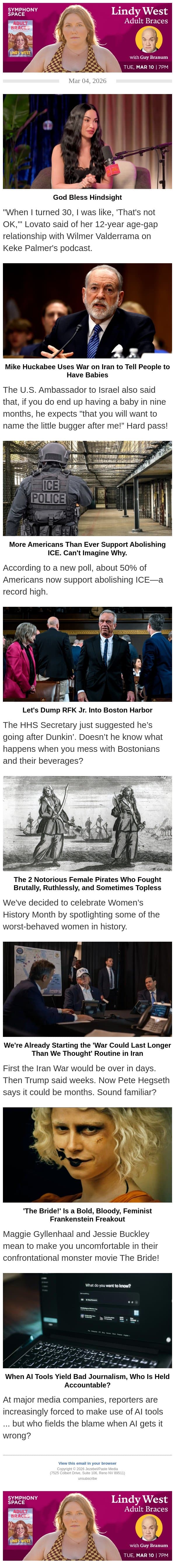 Let’s Dump RFK Jr. Into Boston Harbor email from Jezebel screenshot