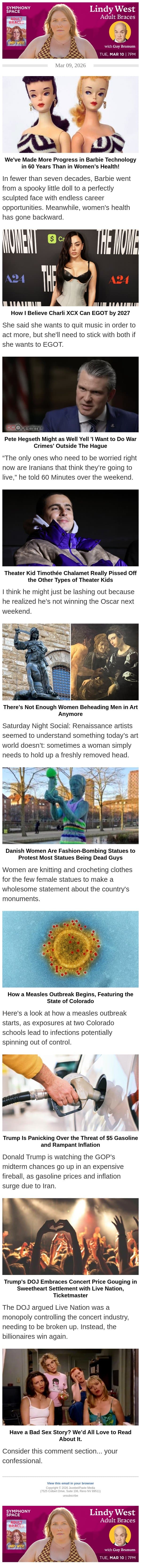 There’s Not Enough Women Beheading Men in Art Anymore email from Jezebel screenshot