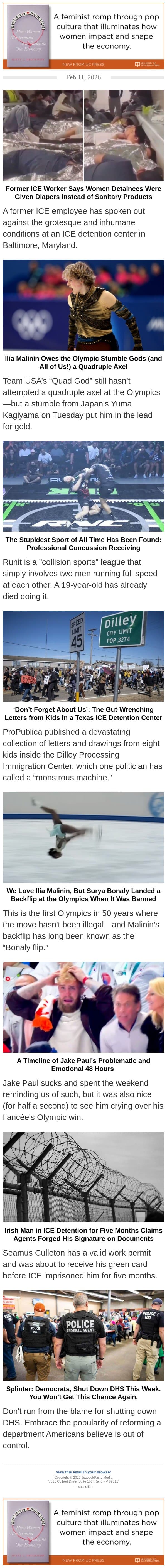 Ilia Malinin Owes the Olympic Stumble Gods a Quadruple Axel email from Jezebel screenshot
