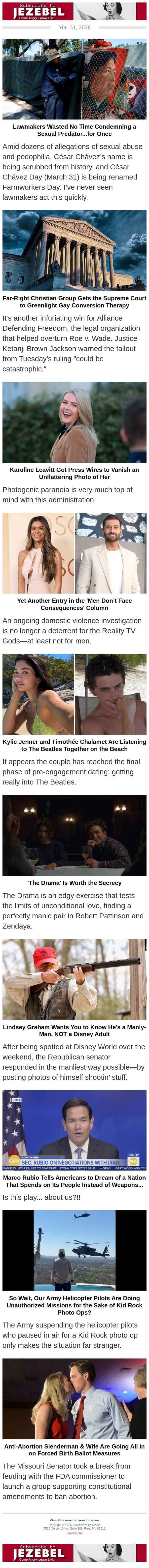 Why Is Dakota Mortensen Still on My Reality TV? email from Jezebel screenshot
