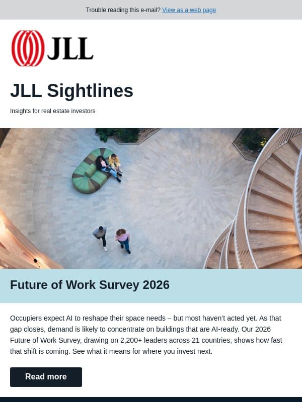 The AI gap in offices could reshape investment email from JLL