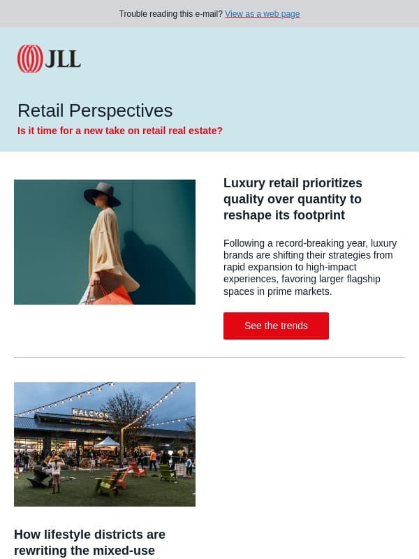 Quality over quantity: 44 forces transforming retail email from JLL