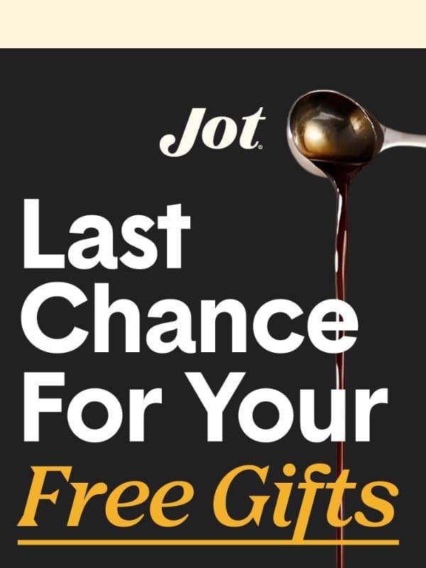 No really, this is it email from Jot