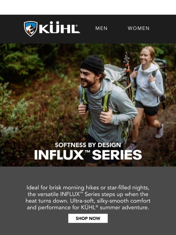 Softness By Design email from Kühl