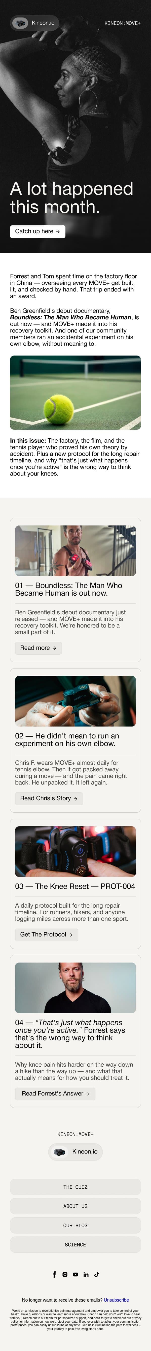 We're in Ben Greenfield's new documentary email from Kineon screenshot