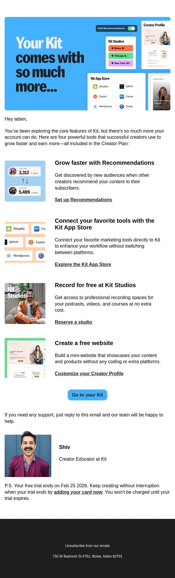 📬 4 powerful Kit features you might not know about email from Kit screenshot
