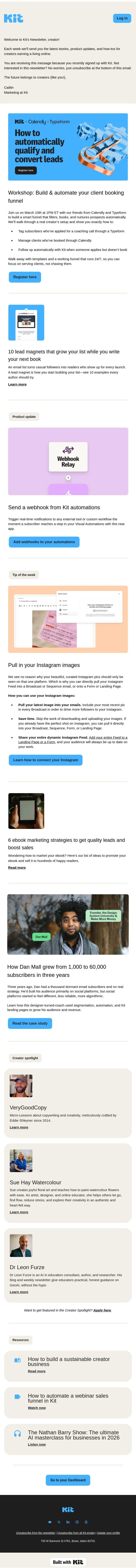 Workshop: Build & automate your client booking funnel email from Kit screenshot