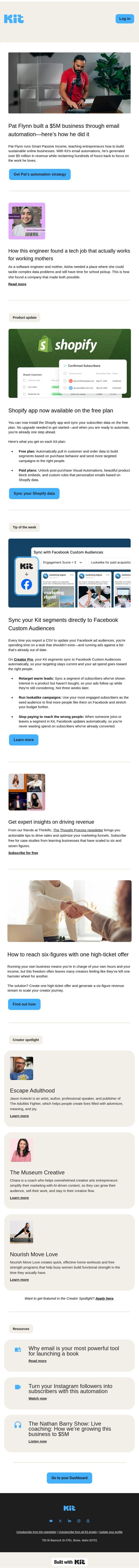 Why email is your most powerful tool for launching a book email from Kit screenshot