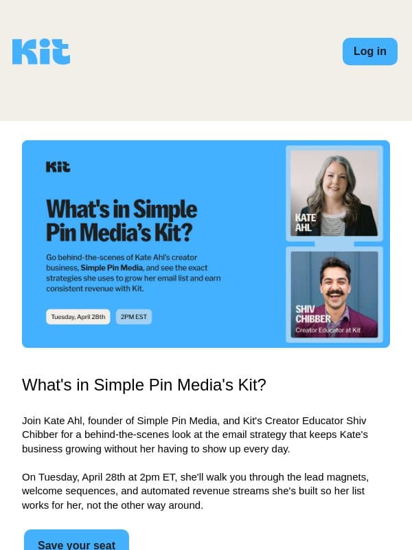 Watch: Kit tutorial—full course for beginners email from Kit
