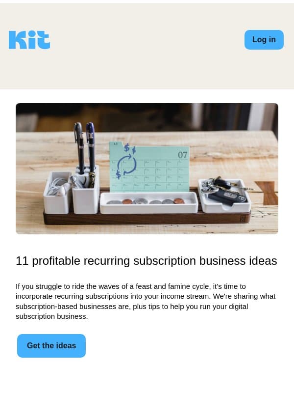 How this creator runs his 6-figure consulting business without being salesy email from Kit