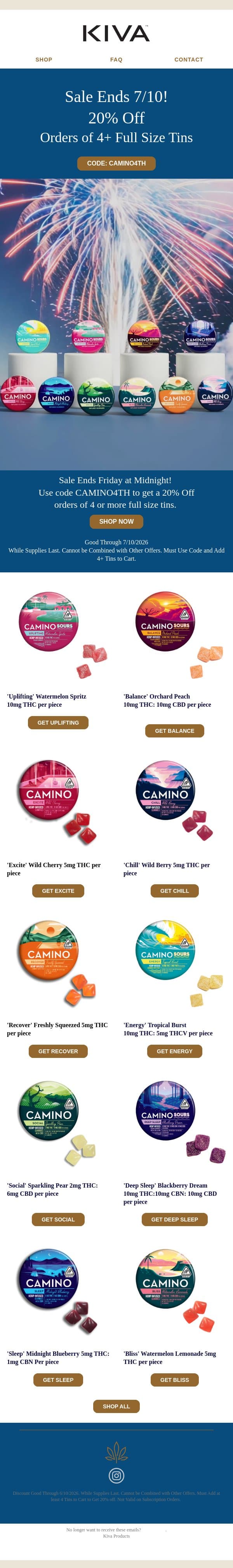 LAST CHANCE - 20% Off Ends Soon! email from Kiva screenshot