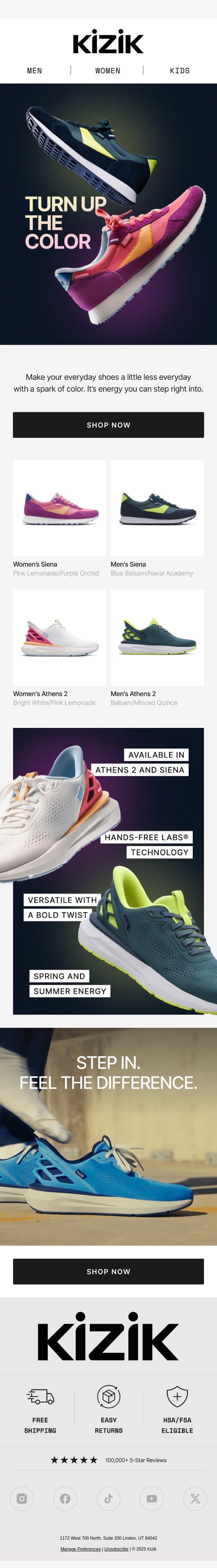 🔋Energy you can step into email from Kizik screenshot