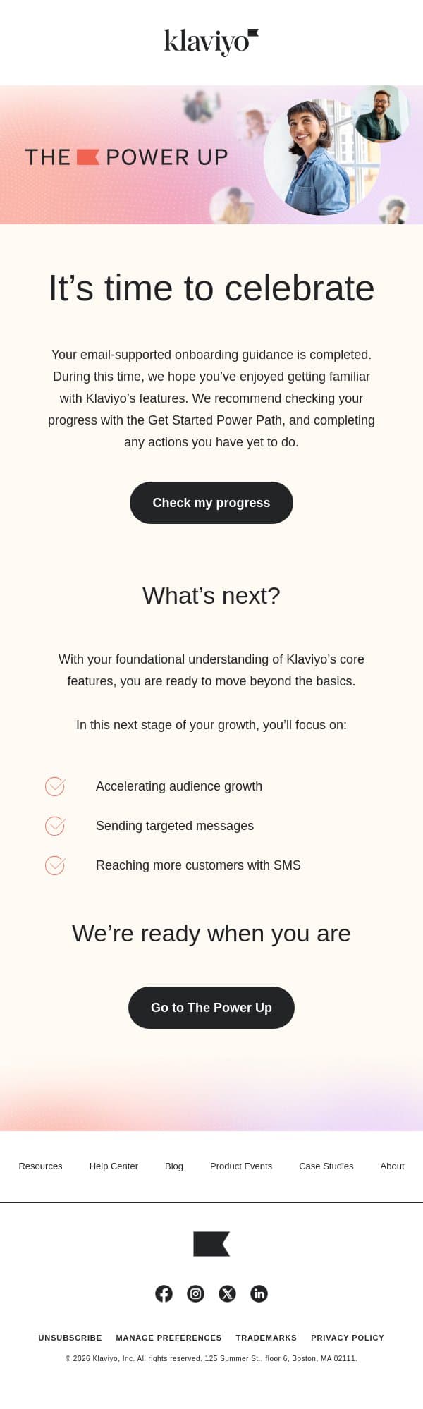 Next steps: move beyond basics with Klaviyo email from Klaviyo screenshot