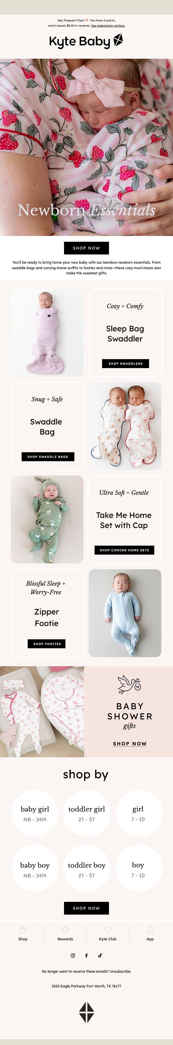 Everything They’ll Need (and Love) 🤍 email from Kyte screenshot