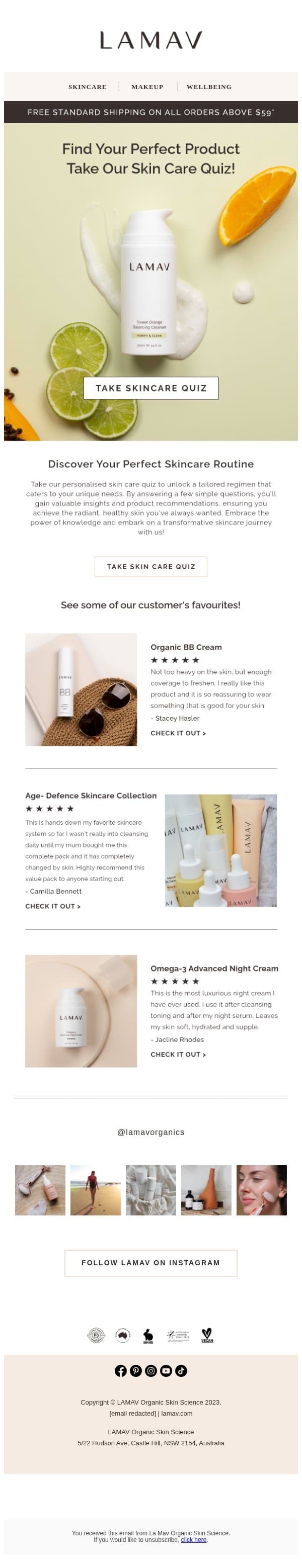 Need Help Choosing? We've Got You Covered 🤍 email from La Mav screenshot