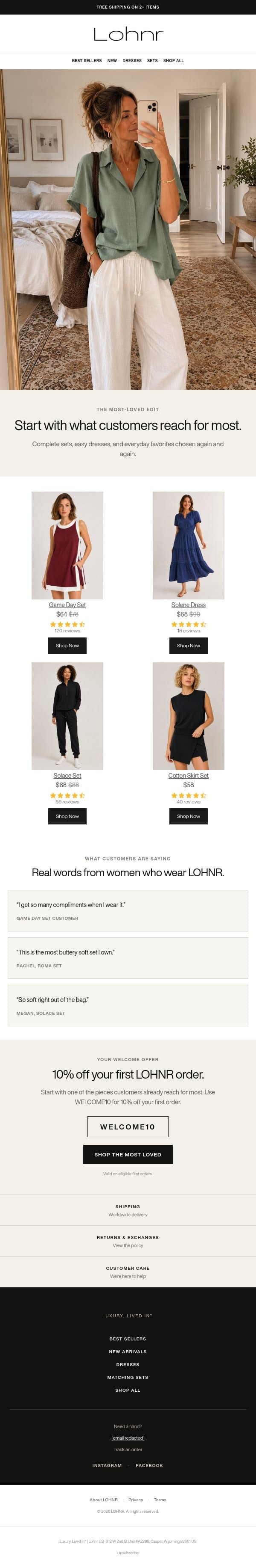 10% off: Find Your First Favourite email from Le Puzz screenshot