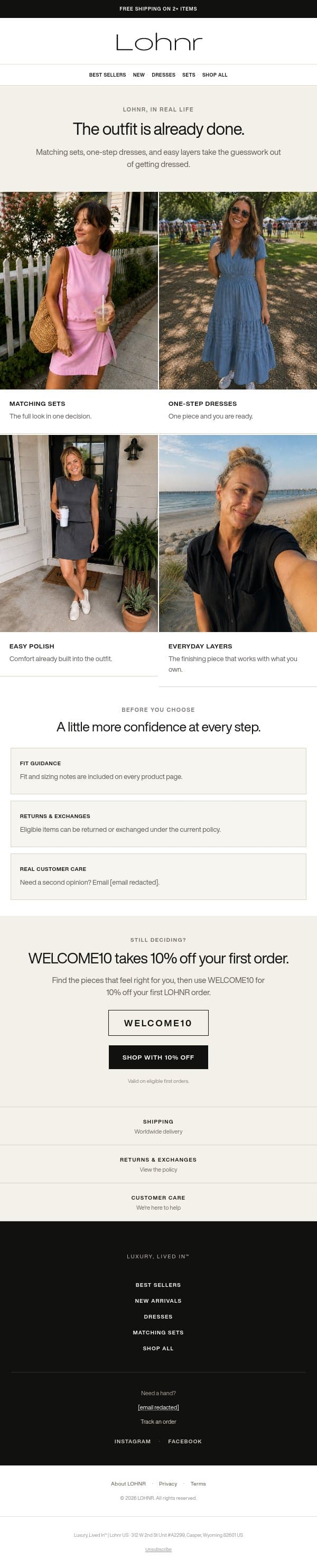 10% off: Made For Real Life email from Le Puzz screenshot