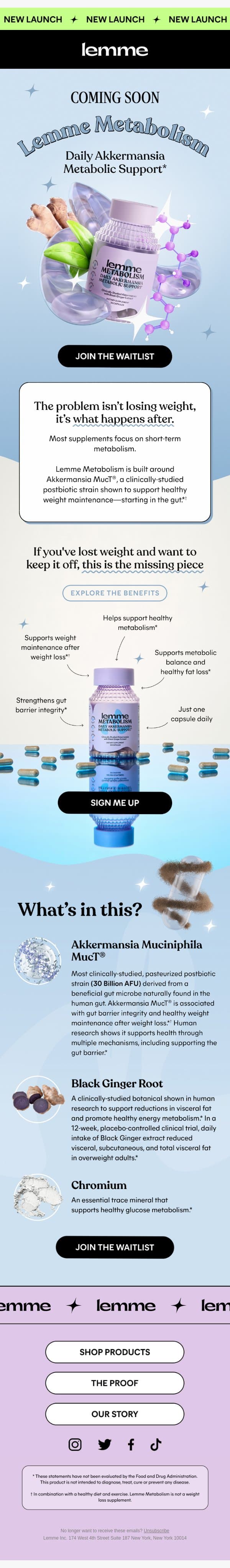 COMING SOON: Lemme Metabolism ✨ email from Lemme screenshot
