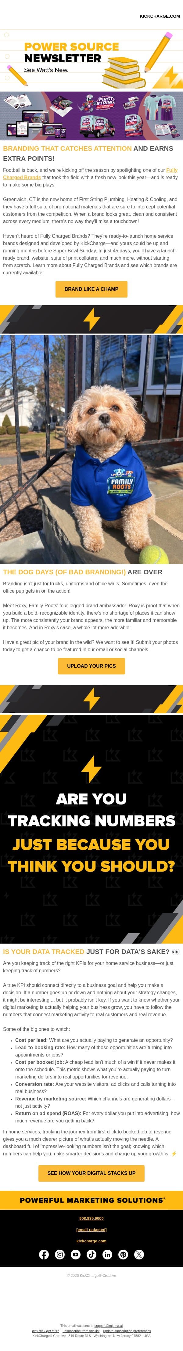 Don't Fumble Your Brand 🏈 email from Levergy screenshot
