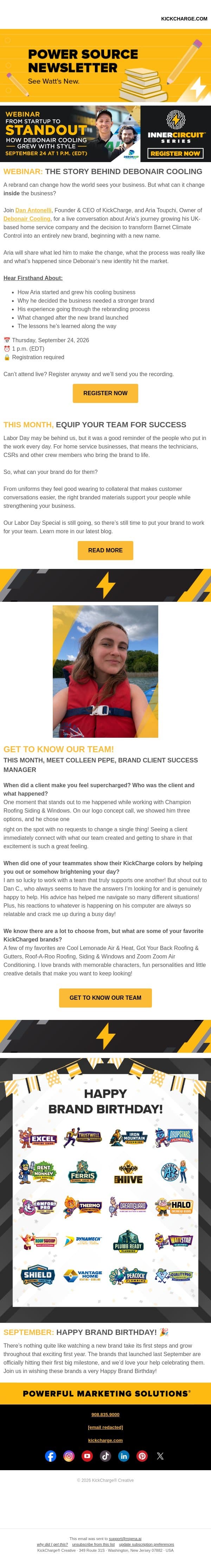 WEBINAR: From Startup to Standout email from Levergy screenshot