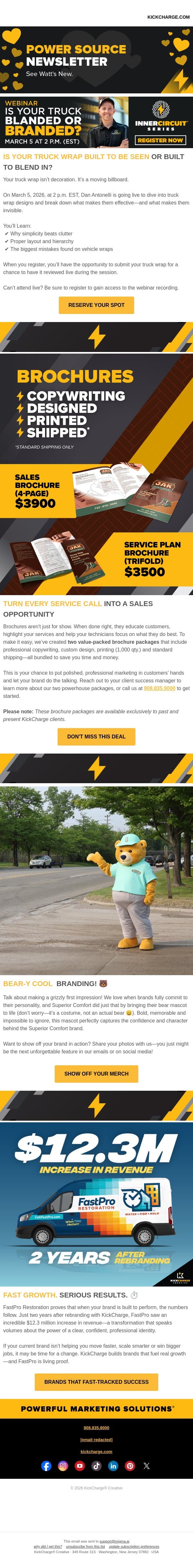 Is Your Truck Branded or "Blanded?" Let's Find Out! email from Levergy screenshot