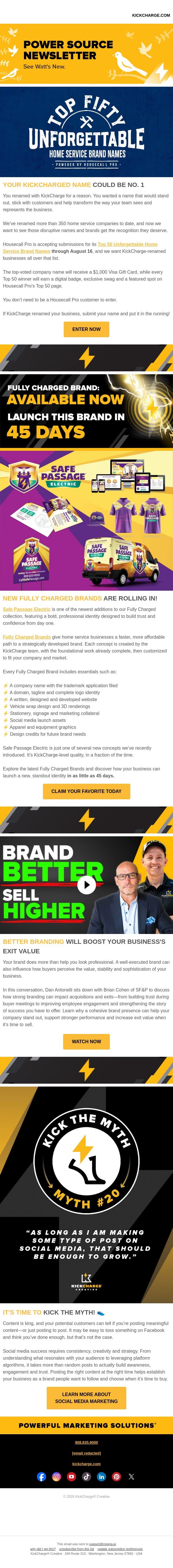 Is Your Business Name Prize-Worthy? 👀 email from Levergy screenshot