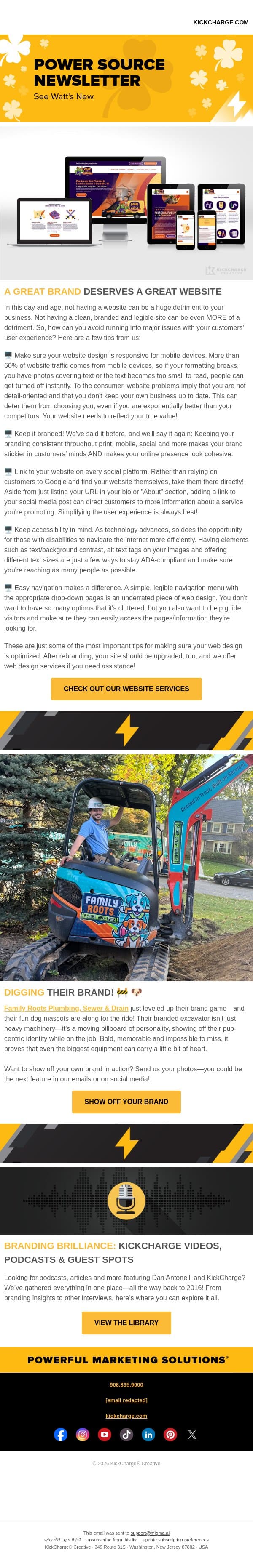Is Your Website Holding You Back? 🖥️ email from Levergy screenshot