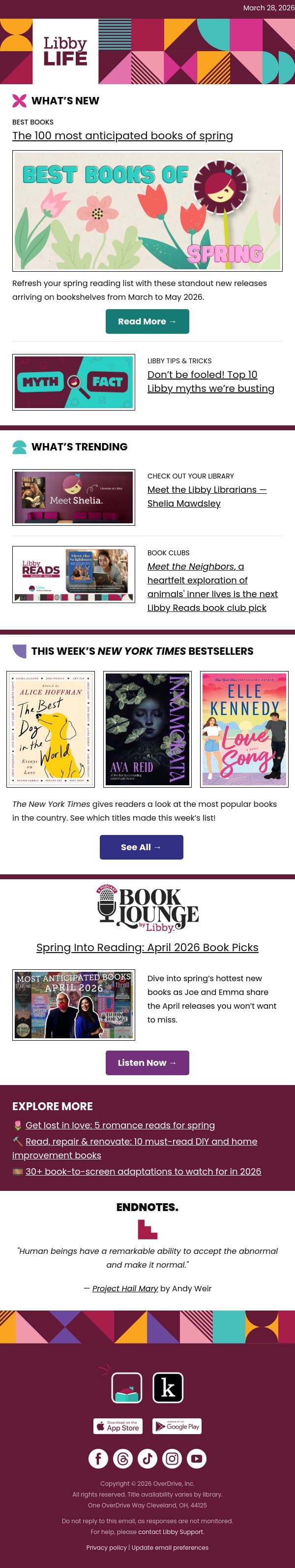 Meet spring’s most anticipated new books email from Libby screenshot