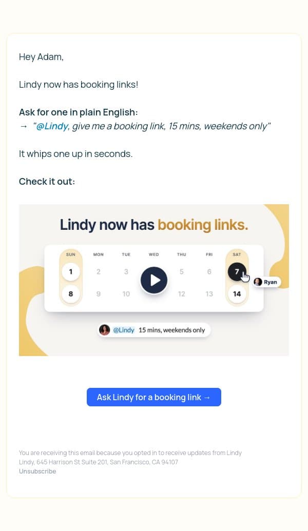 Re: Re: Re: Re: Quick chat? email from Lindy screenshot