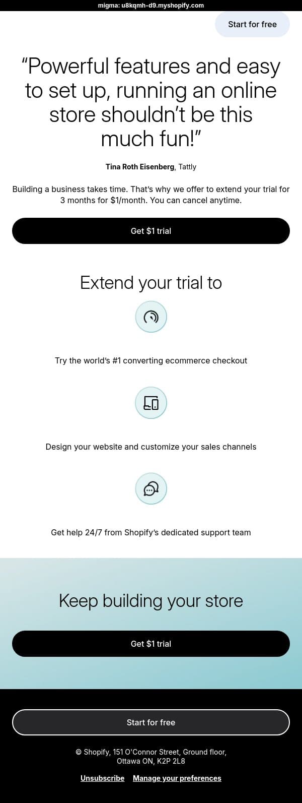 Keep exploring features for email from LinkPop screenshot
