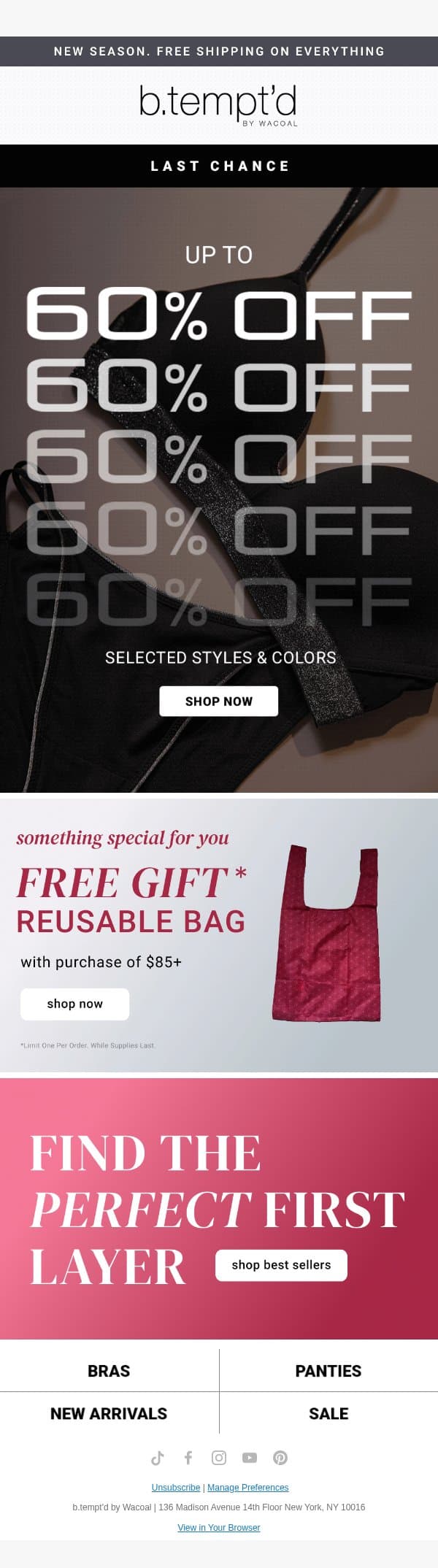 Up to 60% Off + FREE Gift with Purchase email from Lively screenshot