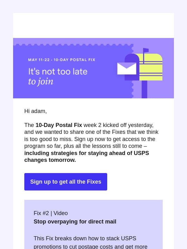 [Video] How to use USPS discounts email from Lob