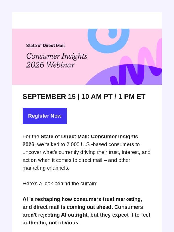 62% say AI has made them more skeptical of digital ads email from Lob